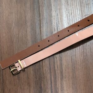 Shiny Patent Pink Belt